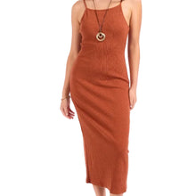 Soft Cedar Knit Midi Dress