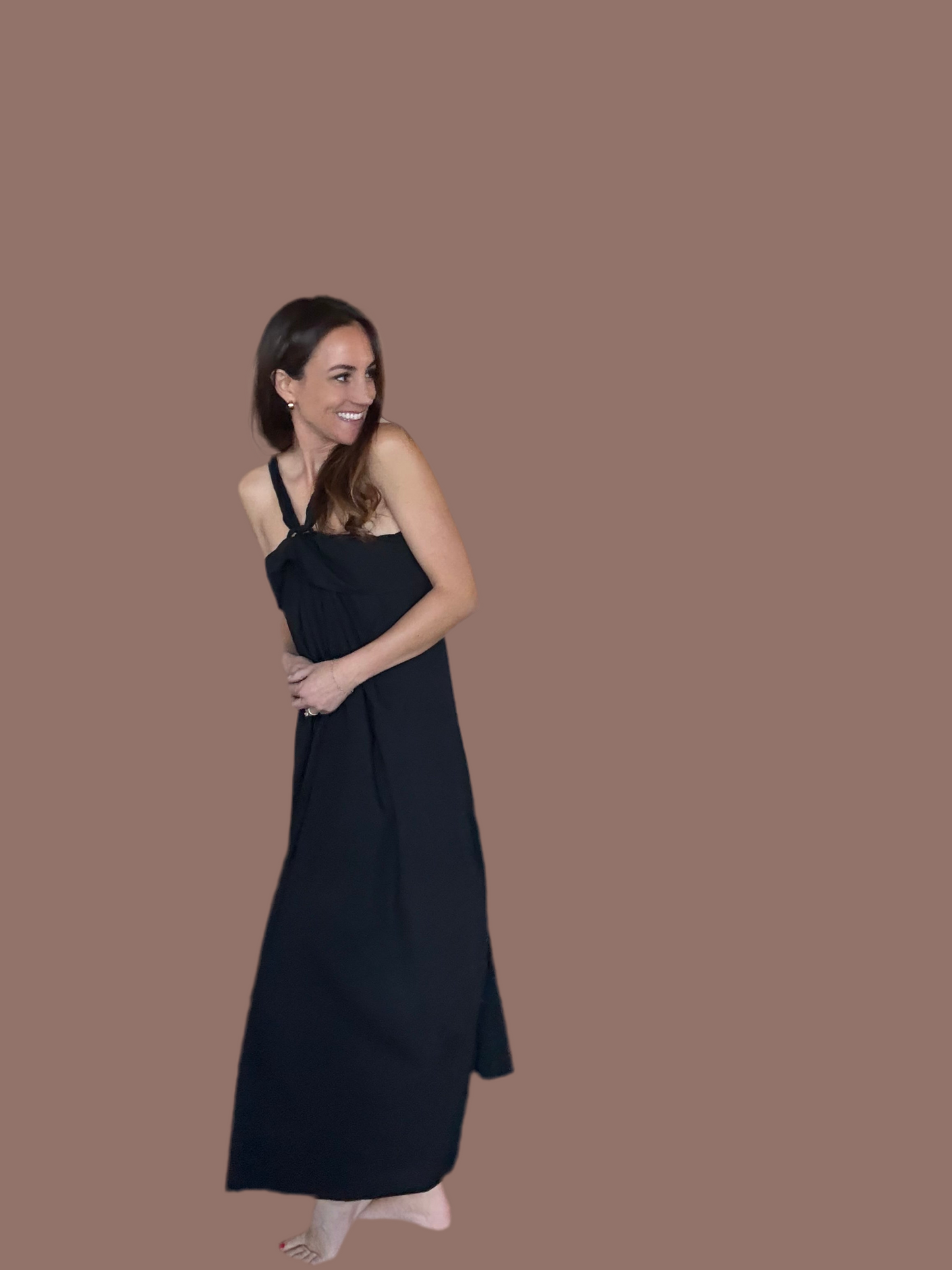 Halter Neck Tie Dress