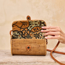 Ata Rattan Crossbody Bag