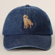Golden Retriever Embroidered Denim Baseball Hat