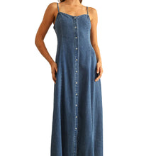 Button Front Tencel Maxi Dress