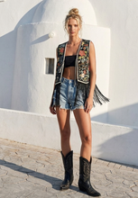 Tapestry Fringe Vest