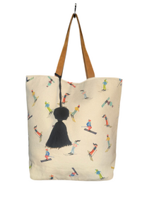 Skiing People Tote