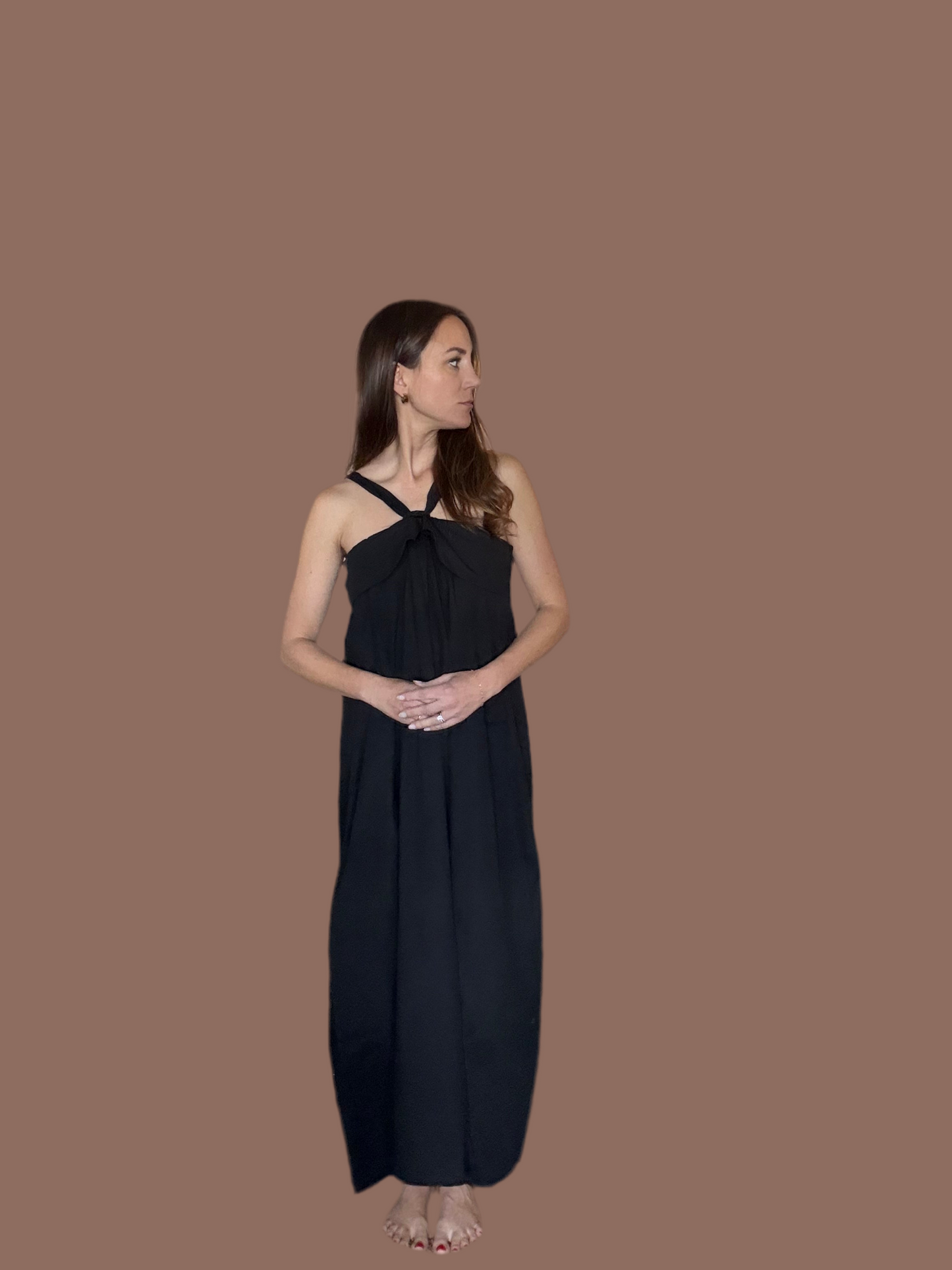 Halter Neck Tie Dress