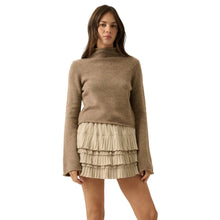 Solid Knit Bell Sleeve Sweater