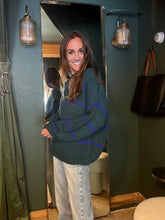 Green Navy Sweater