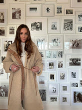 Faux Shearling Drawstring Coat