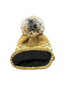 Speckled Pattern Pom Hat