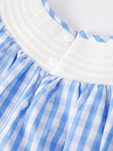 Flag Embroidery Smocked Dress
