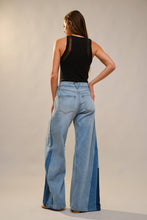 High Rise Color Block Jeans