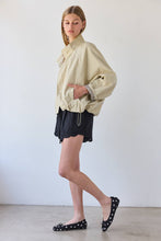 Khaki Stand Collar Jacket