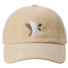 Flying Mallard corduroy baseball cap