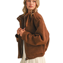 Suede Bomber Jacket
