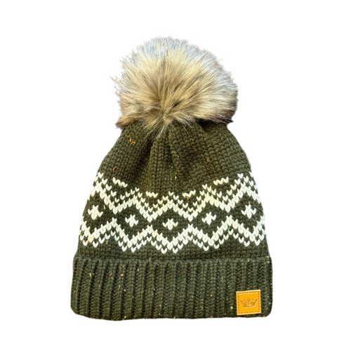 Speckled Pattern Pom Hat