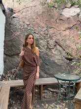 Asymmetric Plaid Top + Skirt Set