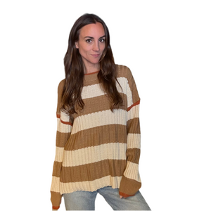 Violette Striped Crewneck Sweater