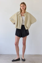 Khaki Stand Collar Jacket