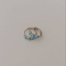Lainey Turquoise Hoops