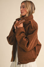 Suede Bomber Jacket