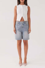 Ribbed Button Tank Top