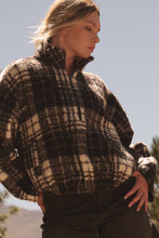 Plaid Sherpa Pullover