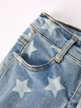 Star Stripe Flare Jeans