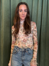 Floral Mesh Top