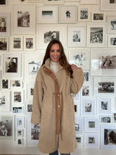 Faux Shearling Drawstring Coat