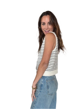 Stripe Button Down Tank