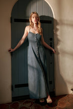 Button Front Tencel Maxi Dress