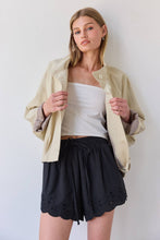 Khaki Stand Collar Jacket