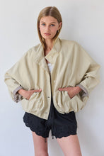 Khaki Stand Collar Jacket