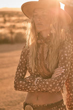 Fawn Print Mesh Top