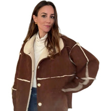 Reversible Suede and Sherpa Jacket