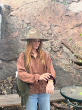 Faux Suede Eyelet Top