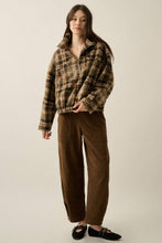 Plaid Sherpa Pullover