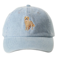 Golden Retriever Embroidered Denim Baseball Hat
