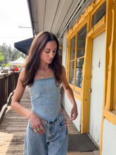 Embroidered Denim Pant