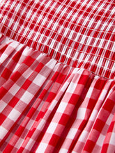 Plaid Smocked Ruffle Dress