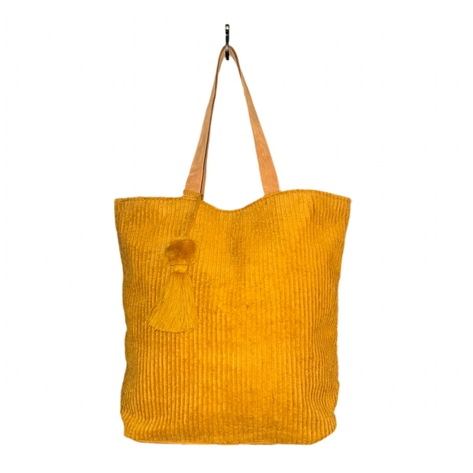 Corduroy Tote- Mustard