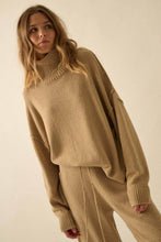 Exposed-Seam Mock-Neck Sweater