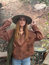 Faux Suede Eyelet Top