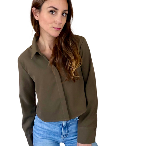 Silent Streets Cropped Shirt