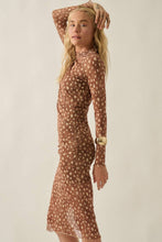 Fawn Print Midi Dress