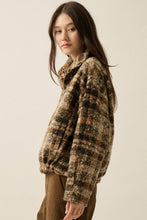 Plaid Sherpa Pullover