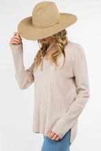 Wide Brim Chin Strap Fedora