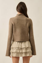 Solid Knit Bell Sleeve Sweater