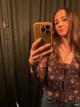 Floral Tie Front Top