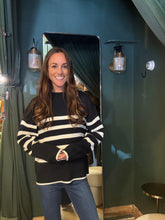 Striped Sweater- Black/ White