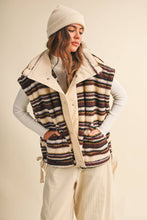 Striped Plush Fleece Vest